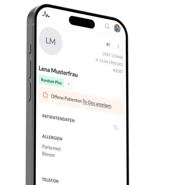 Die ultiMED Patientenakte auf dem Smartphone